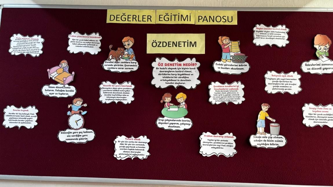 Değerler Eğitimi Aralık Ayı Pano Çalışması